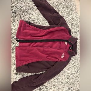 Woman’s small purple/pink north face jacket